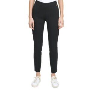 Calvin Klein Womens Black Pull-On Heather Cargo Pants S